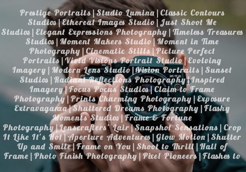 50 Creative Names for Your Photography Business: Stand Out in a Crowded Market