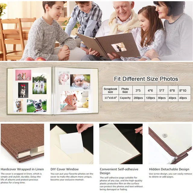 Enhance Your Photo Album with Convenient Self-Adhesive Pages
