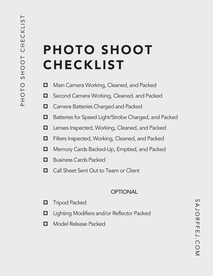 Essential Checklist for Starting a Photography Business
