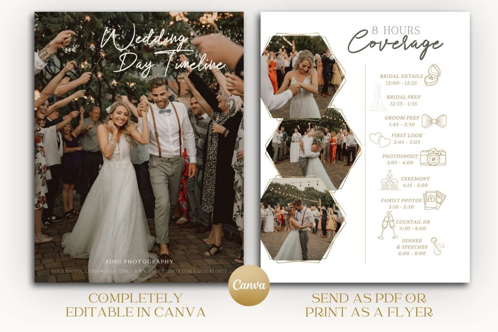 Master Your Wedding Photography Timeline with This Template Guide